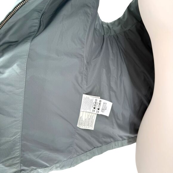 Eddie Bauer Quilted Vest Women's XL Goose Down Removable Faux Fur Collar Pockets - Picture 14 of 15